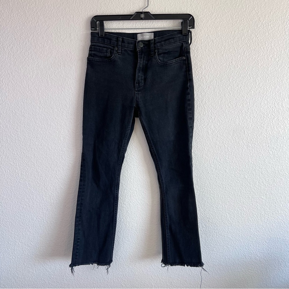 Everlane Women’s High Waisted‎ Straight Leg Raw Hems Jeans
